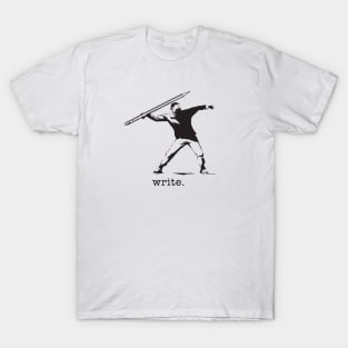 Pencil Thrower Banksy - WRITE T-Shirt